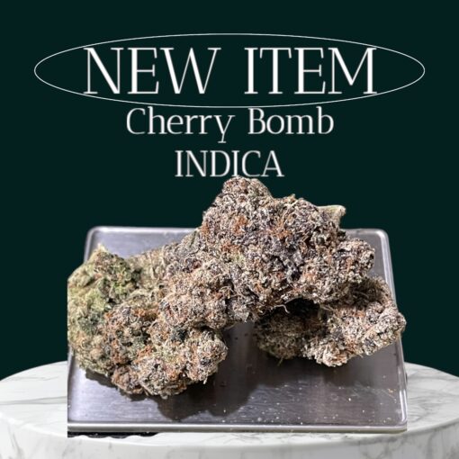 CHERRYBOMB  3.5grams INDICA 32%THC (BOMB SEEDS)