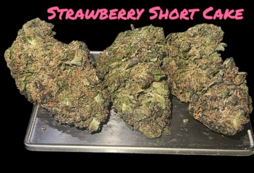 STRAWBERRY 🍓 AND SHORT CAKE 7GRAMS QUARTER INDICA 28%THC