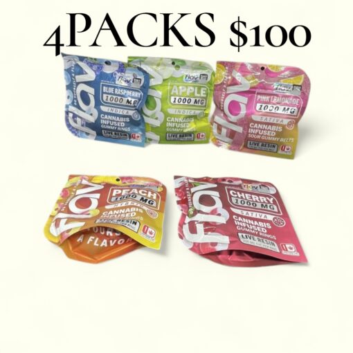 FLAV 1000MG LIVE RESIN CANNABIS INFUSED RINGS ONLY 4PACKS$100 🔥🏝️LABOR DAY SALE🏝️🔥 - Image 2